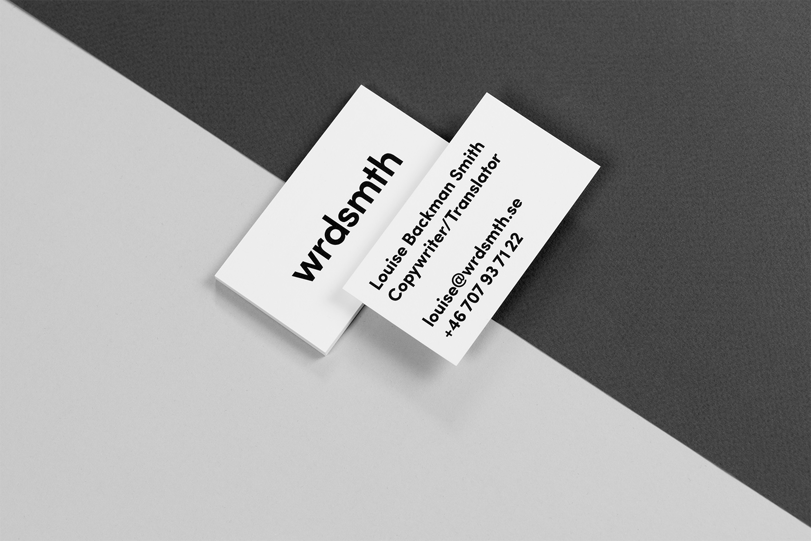 Louise Backman Smith – wrdsmth – business cards
